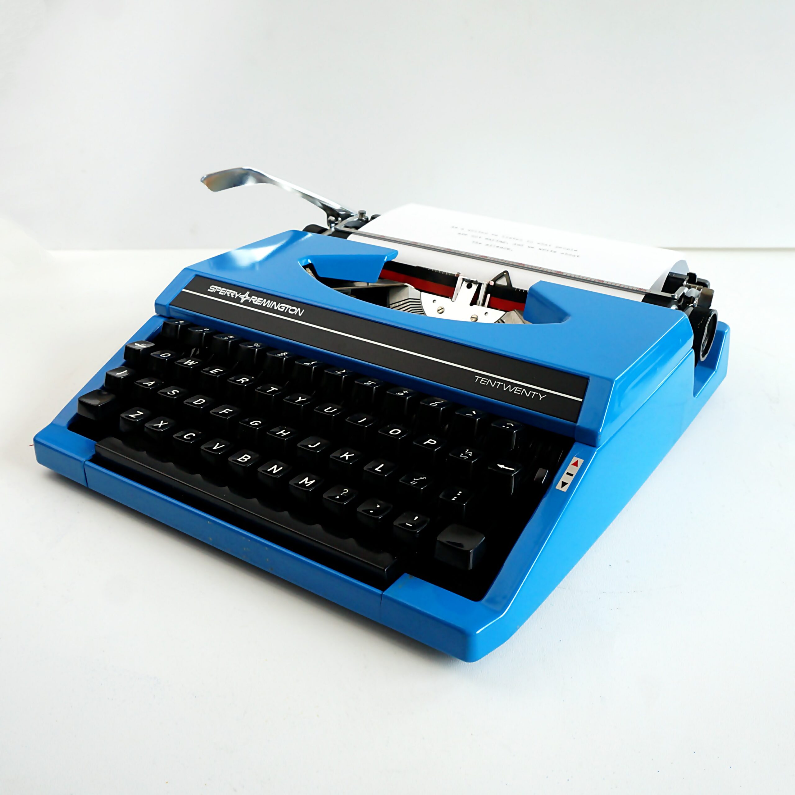 Blue Remington Typewriter for sale My Cup Of Retro Typewriter Shop