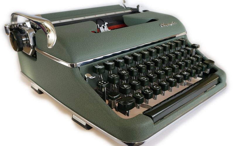 Olympia SM2 Typewriter With Bullet Case