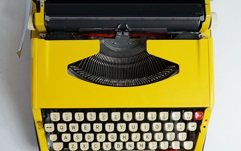 Yellow Brother Deluxe Typewriter