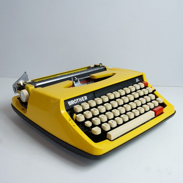 yellow brother deluxe typewriter