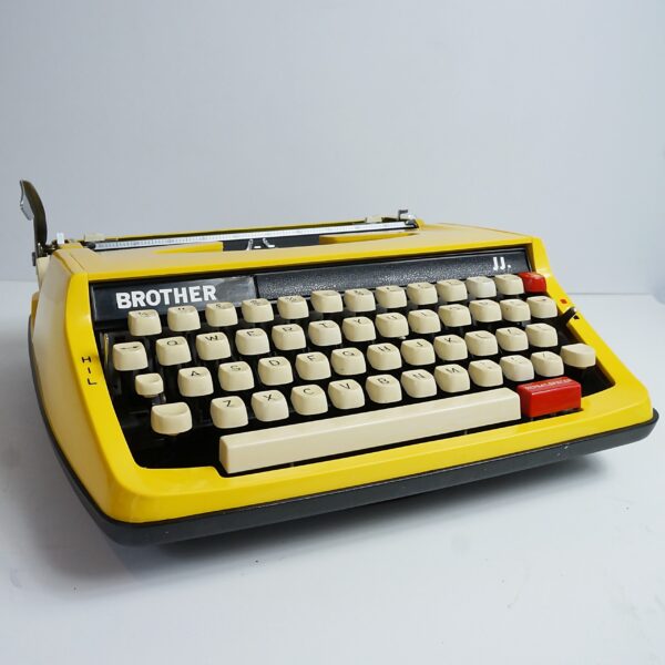 yellow brother deluxe typewriter