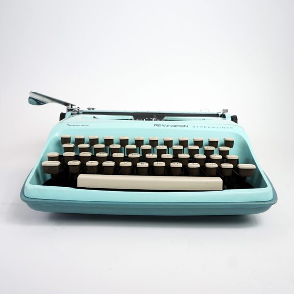 Blue Remington Streamliner Typewriter