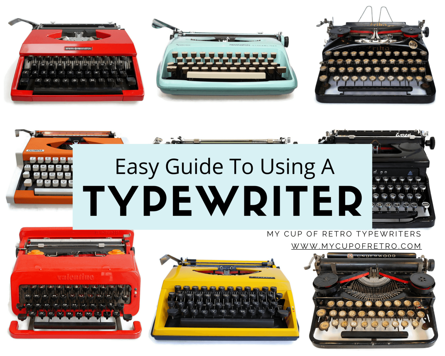 Letter Using A Type Writer The Forgotten Art of Letter Writing - My Cup Of Retro Typewriter Store