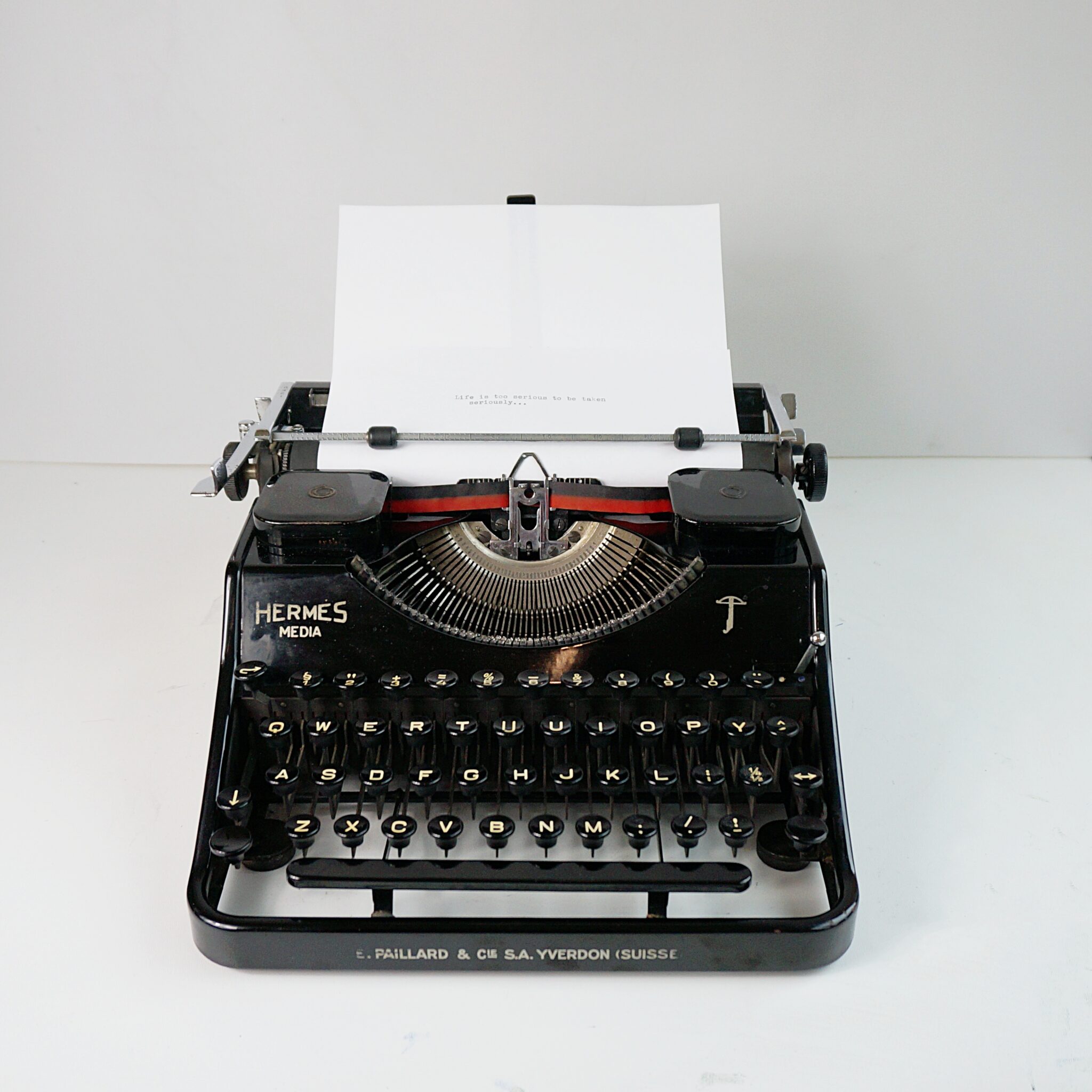 Hermes Media Typewriter (1941) For Sale My Cup Of Retro Typewriters