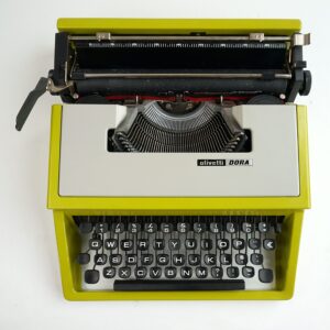 Green Olivetti Dora Typewriter
