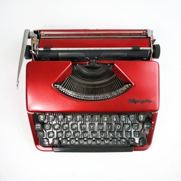 Red Olympia Typewriter
