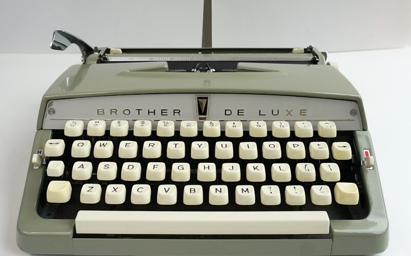 Olive Green Brother Deluxe Typewriter