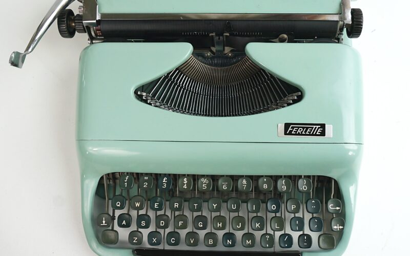 Mint Green Ferlette Typewriter