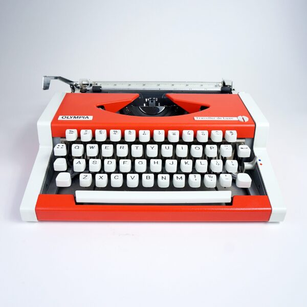 Olympia Traveller Typewriter Orange