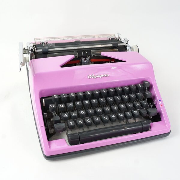 pink olympia typewriter