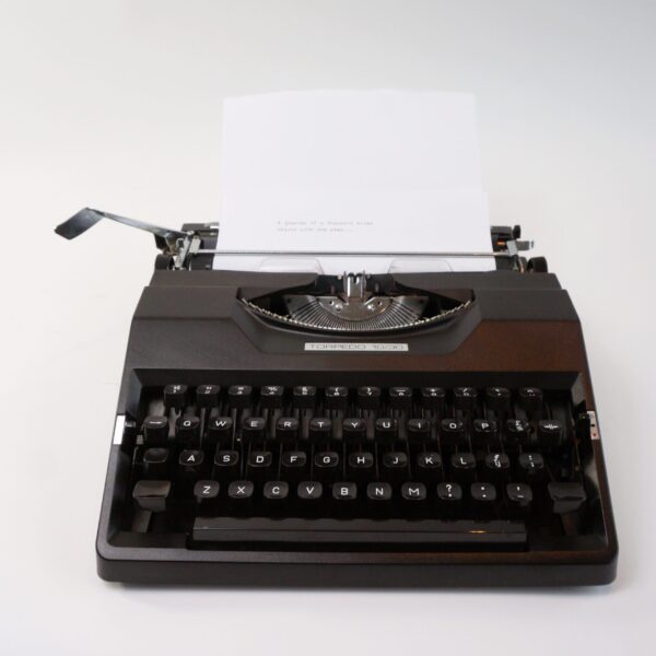Black torpedo typewriter