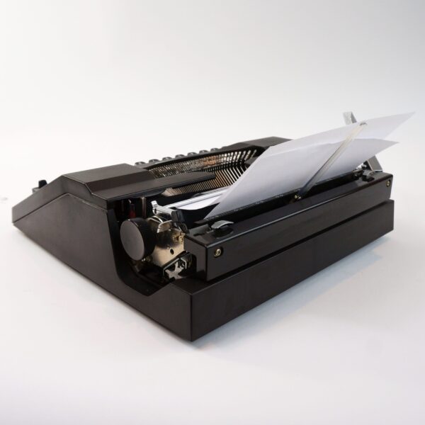 Black torpedo typewriter