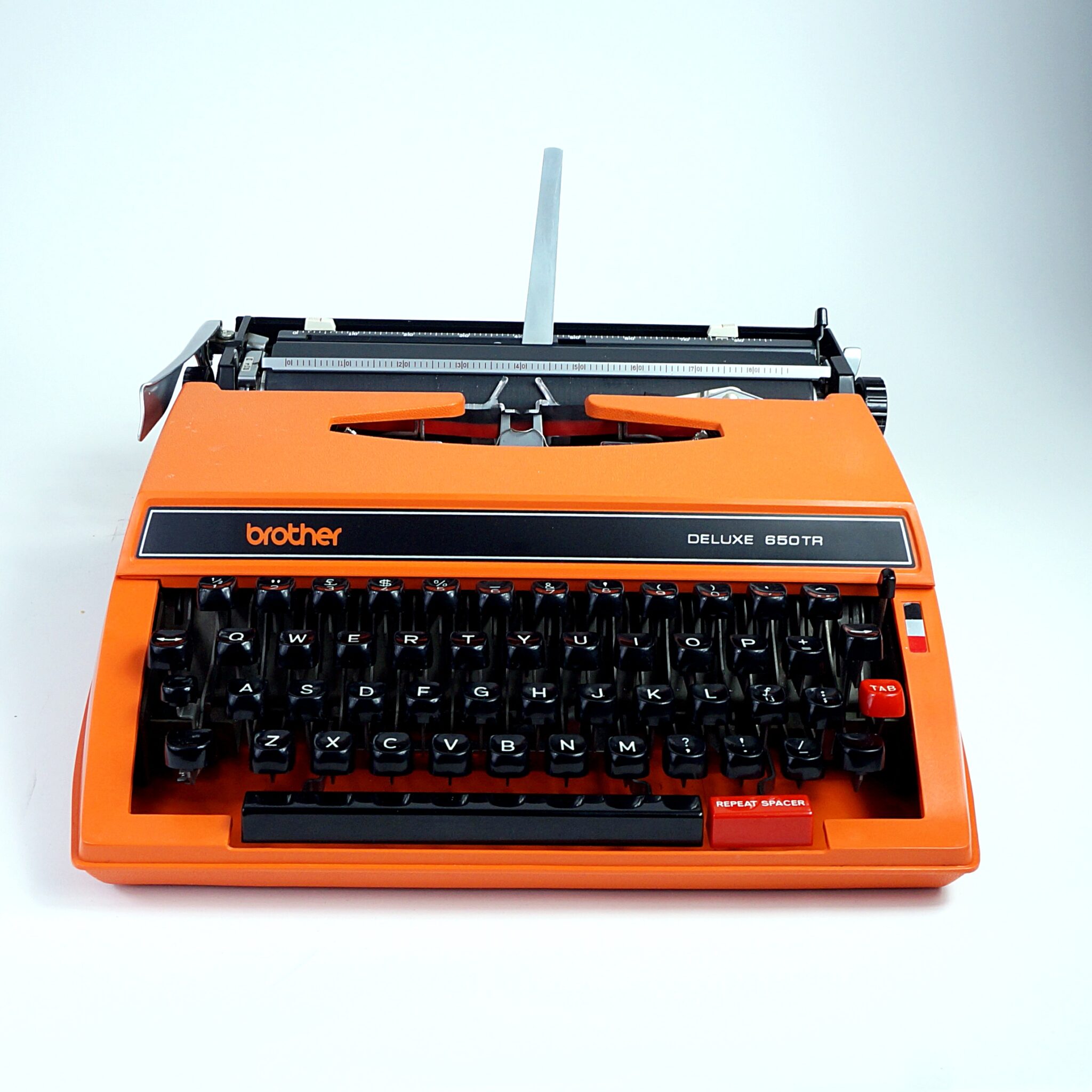 Orange Brother Deluxe Typewriter My Cup Of Retro Typewriters