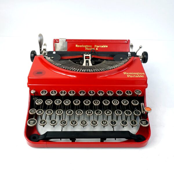 red remington portable no.5 typewriter