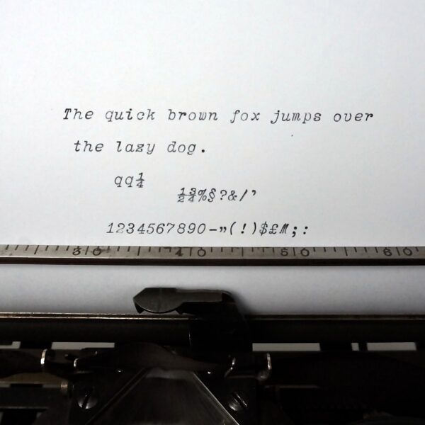 Adler 7 typewriter Cursive
