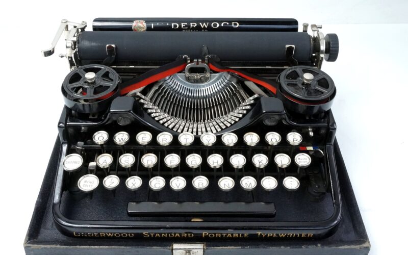 Underwood Portable 3-Bank Typewriter