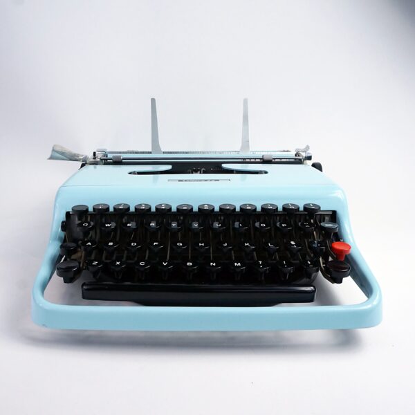 Blue Olivetti Lettera 22 Typewriter