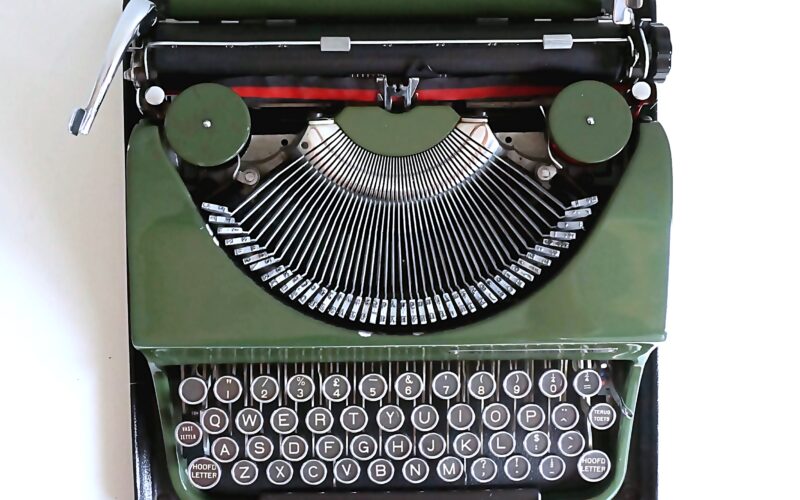 Green Olivetti MP1 Invicta Typewriter