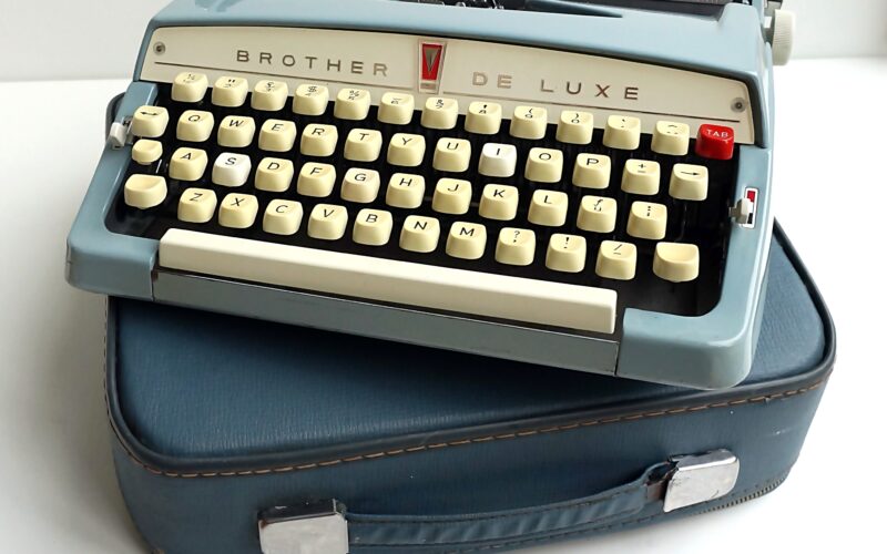 Baby Blue Brother Deluxe Typewriter