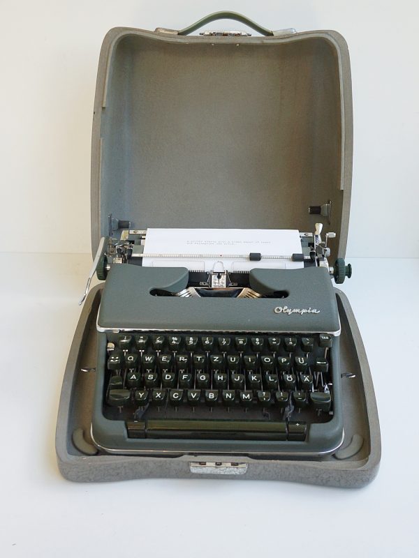 Olympia SM4 typewriter and case for sale