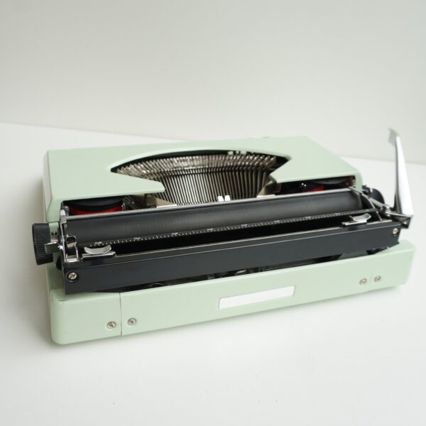 mint green remington portable typewriter