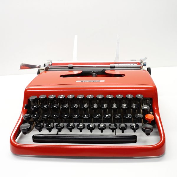 red Olivetti Letter 22 typewriter