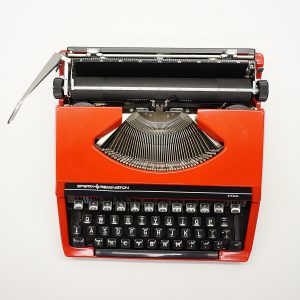 Retro Red Remington Typewriter