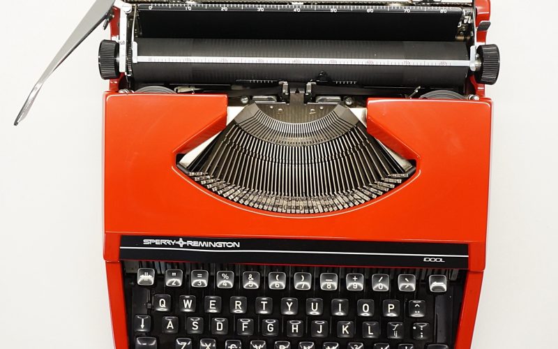 Retro Red Remington Typewriter